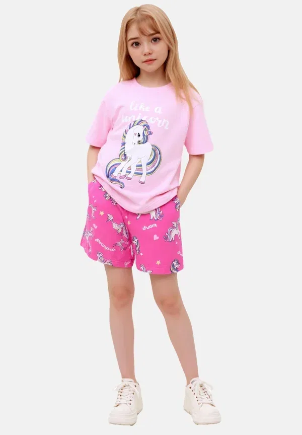 Комплект пижамы с принтом Feniaz Lounge Set, Name It, Rosa, розовый