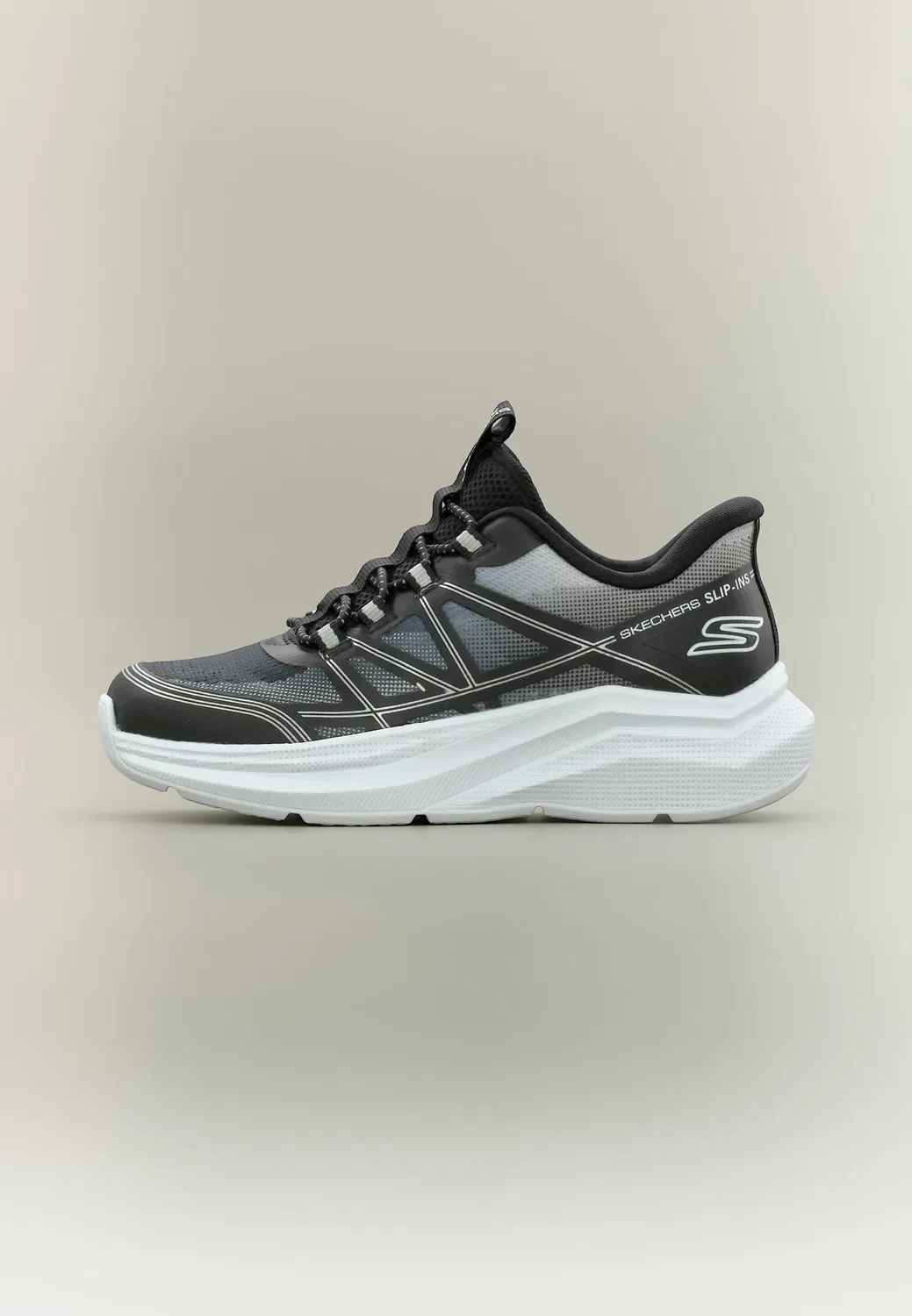 Тренажеры Microspec Velocity Skechers, Black/Silver-Coloured/White