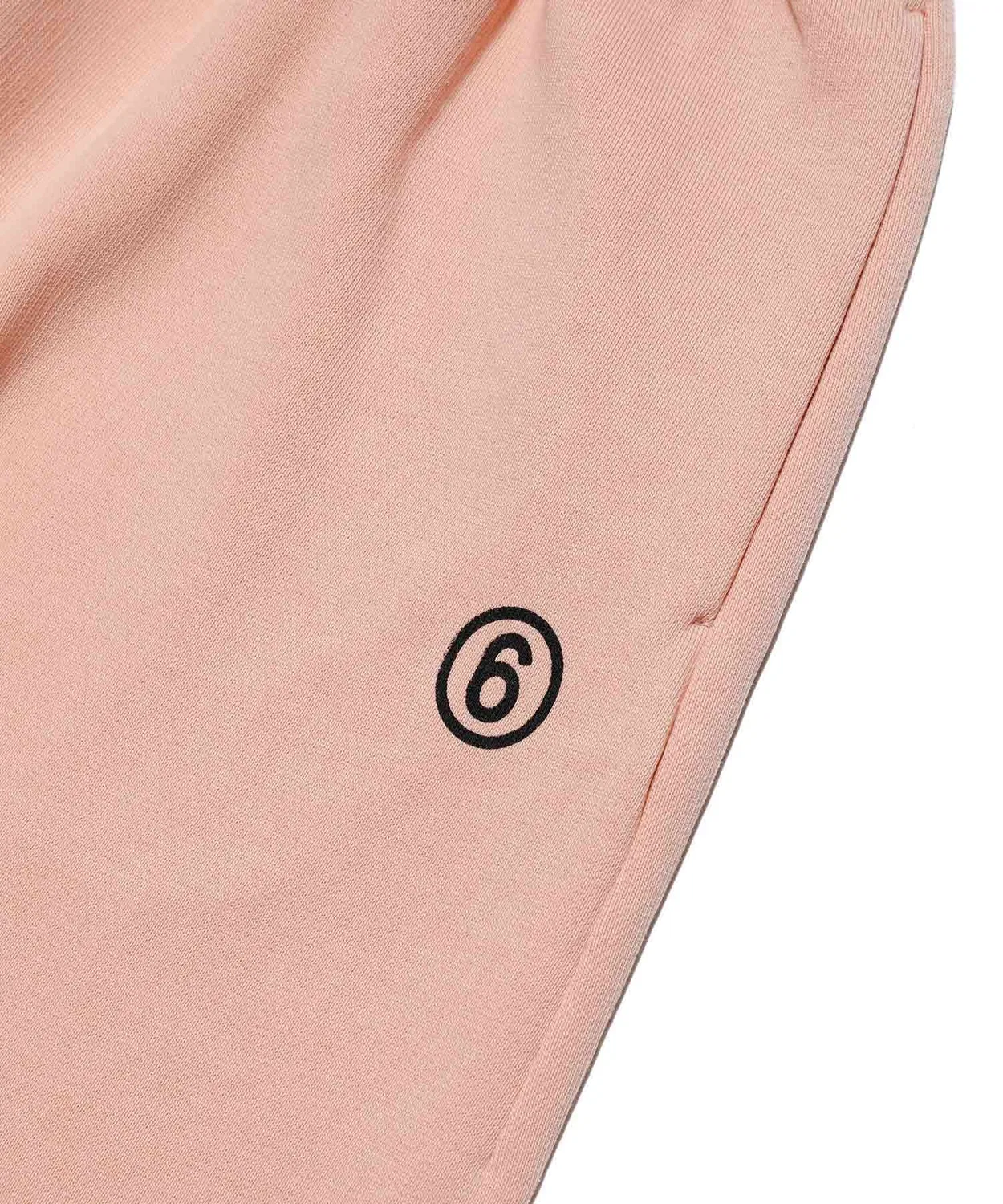 Детские спортивные штаны с фирменным принтом MM6 Maison Margiela, Light Pink — фото 3