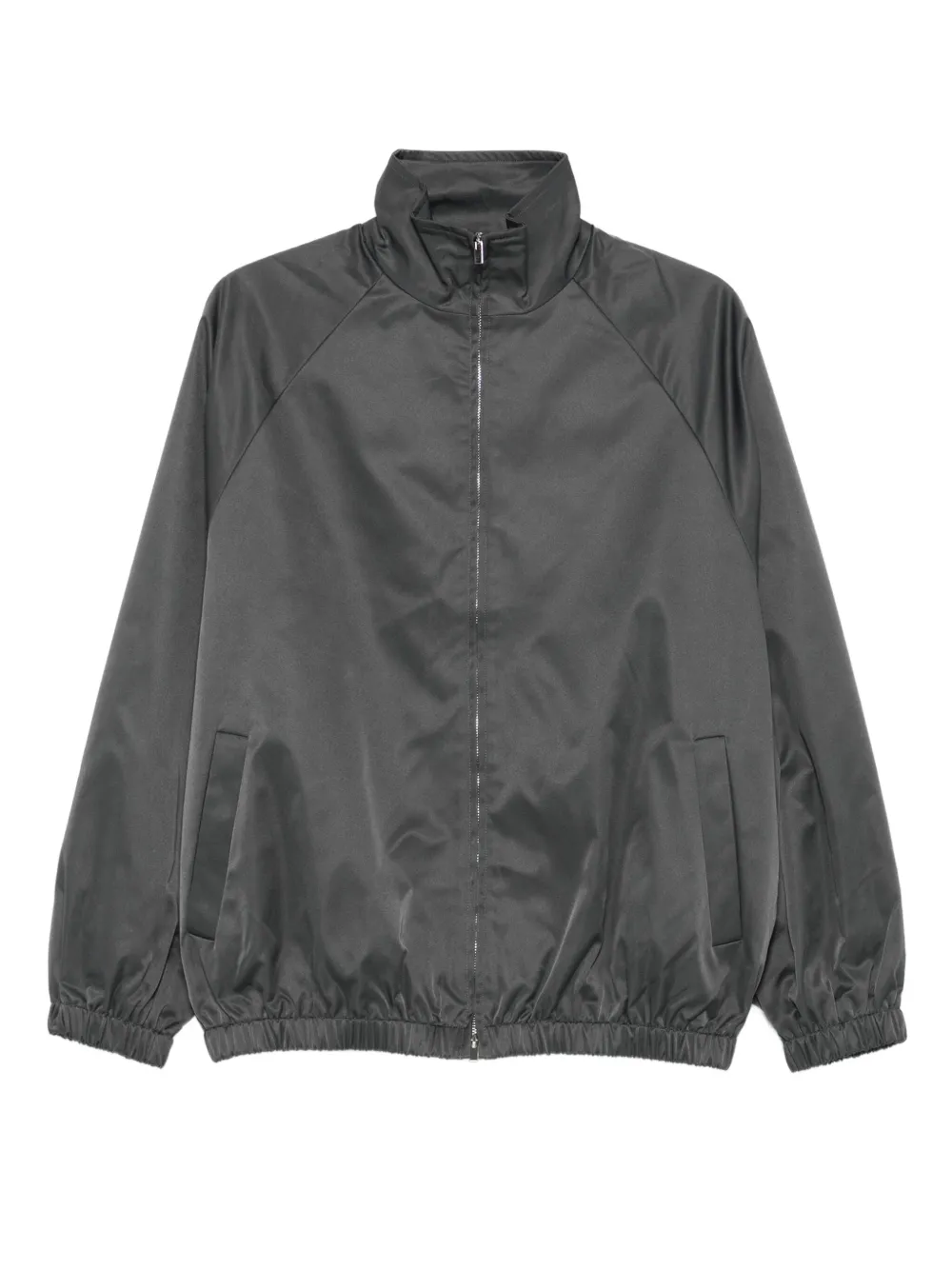 

Куртка на молнии с рукавами реглан The Frankie Shop, серый