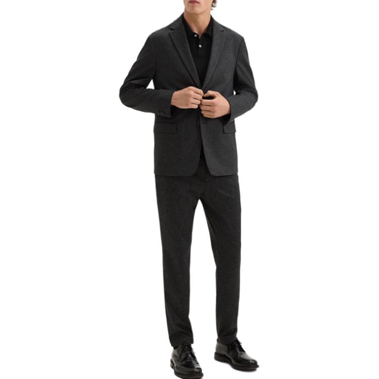 

THEORY Мужской деловой костюм черный, Black