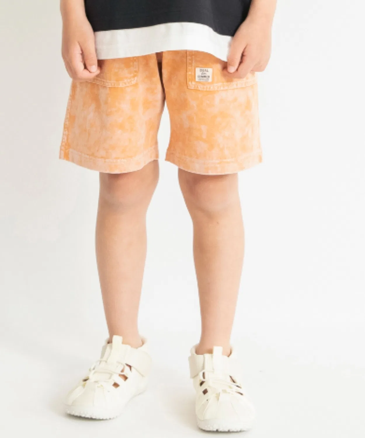 Детские шорты пигментной окраски с эластичным поясом Branshes, Orange
