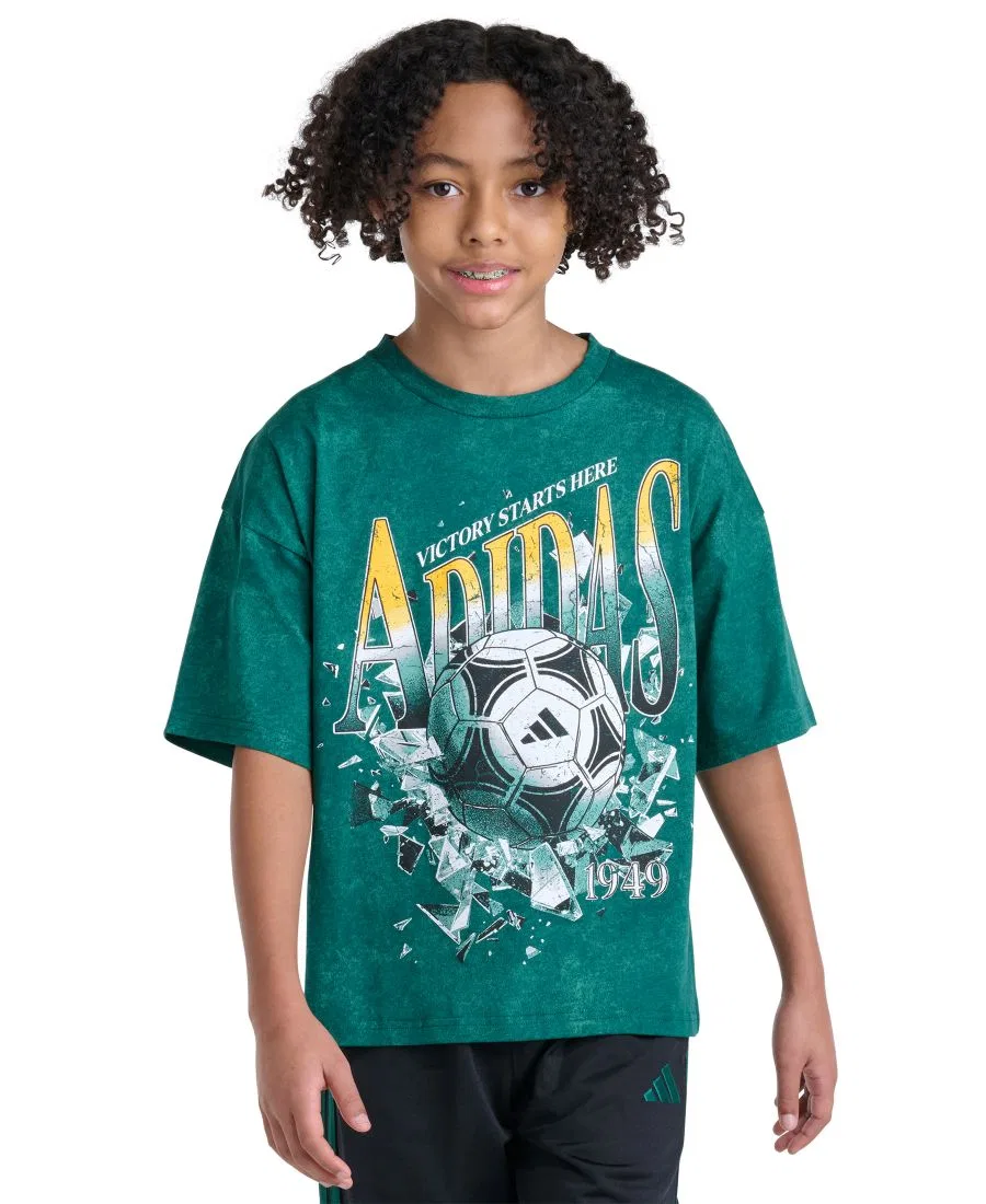 Футболка с принтом Soccer Short-Sleeve adidas, Collegiate Green