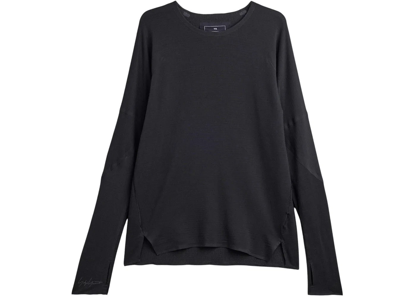 Мужская футболка с длинным рукавом Y-3 Long Sleeve Tee Adidas, черный