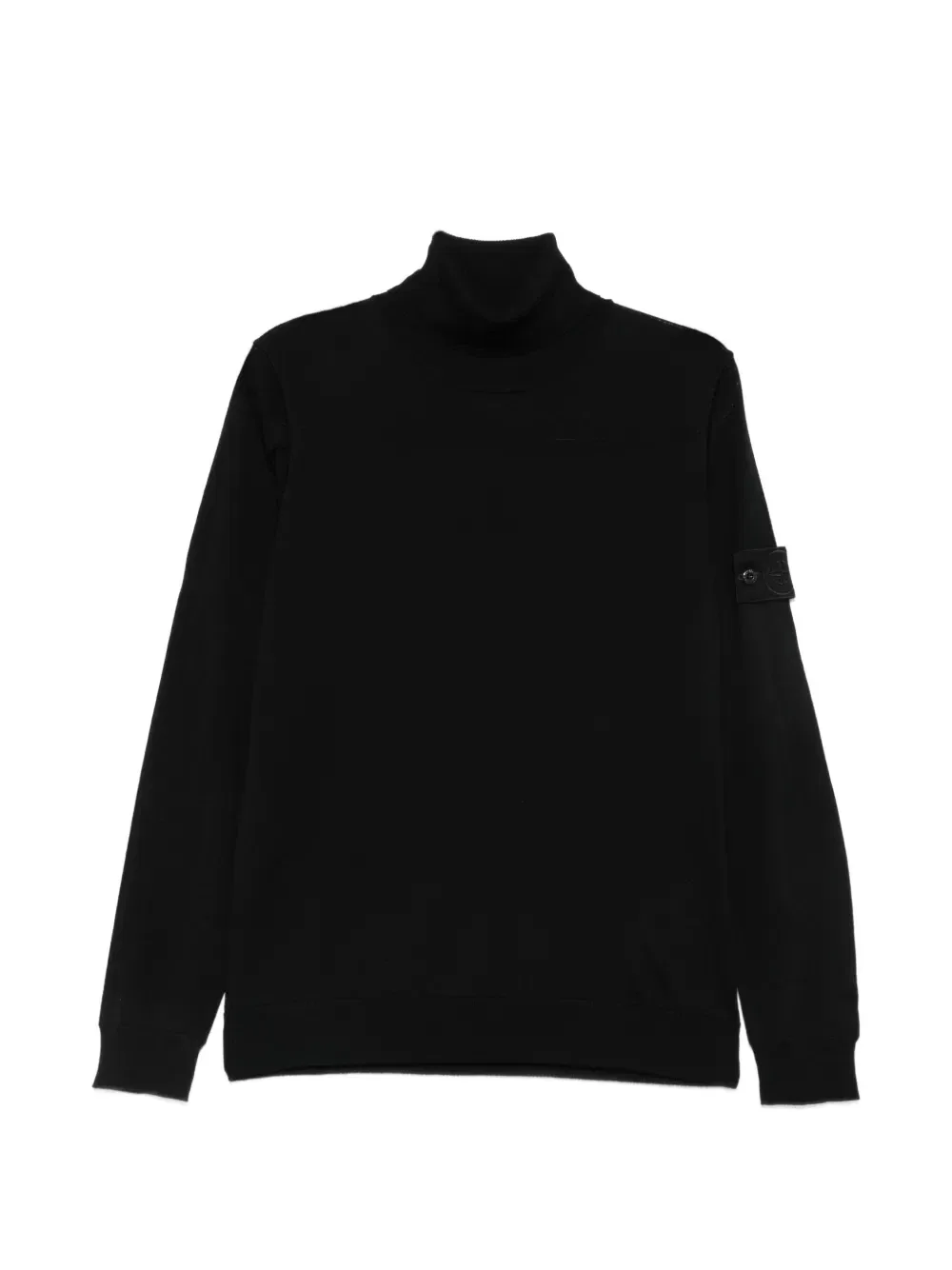 Свитер Ghost с высоким воротником и логотипом Stone Island, черный