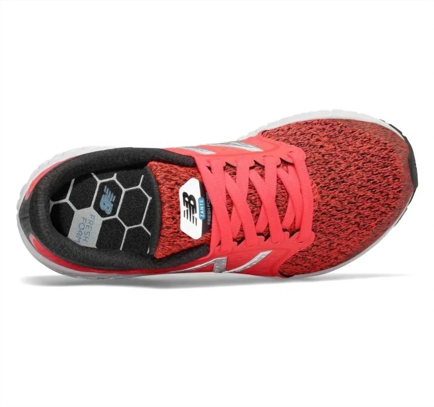 Детские кроссовки для мальчиков с круглым носом Fresh Foam Zante V4 New Balance, Black/Pink/White — фото 2