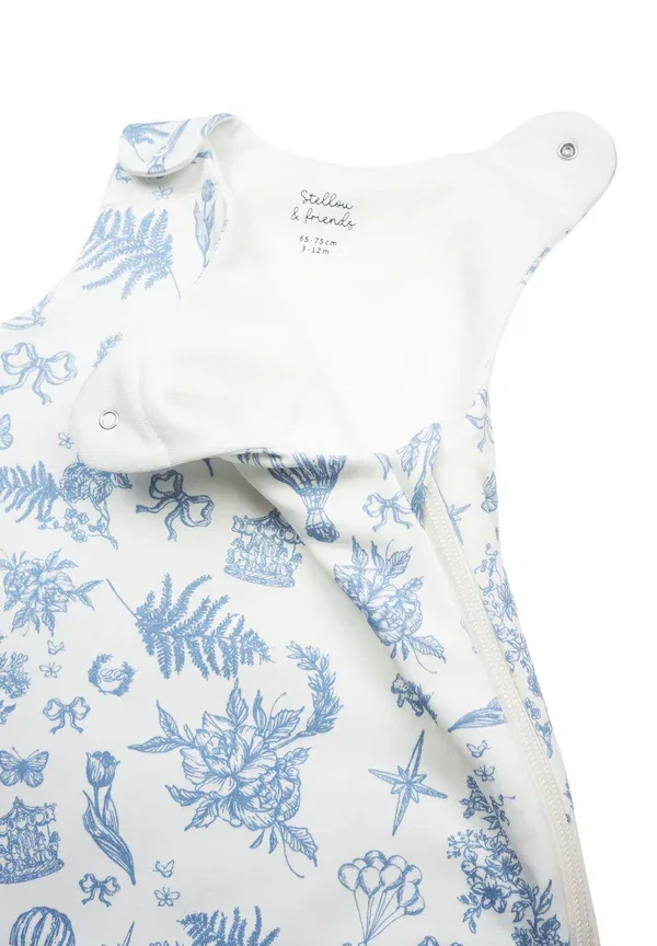 Конверт для сна Stellou & Friends, French Toile Blue, синий — фото 3
