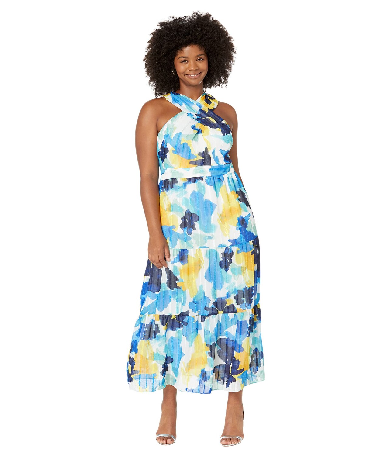 

Платье Maggy London, Plus Size Ribbon Stripe Maxi Dress