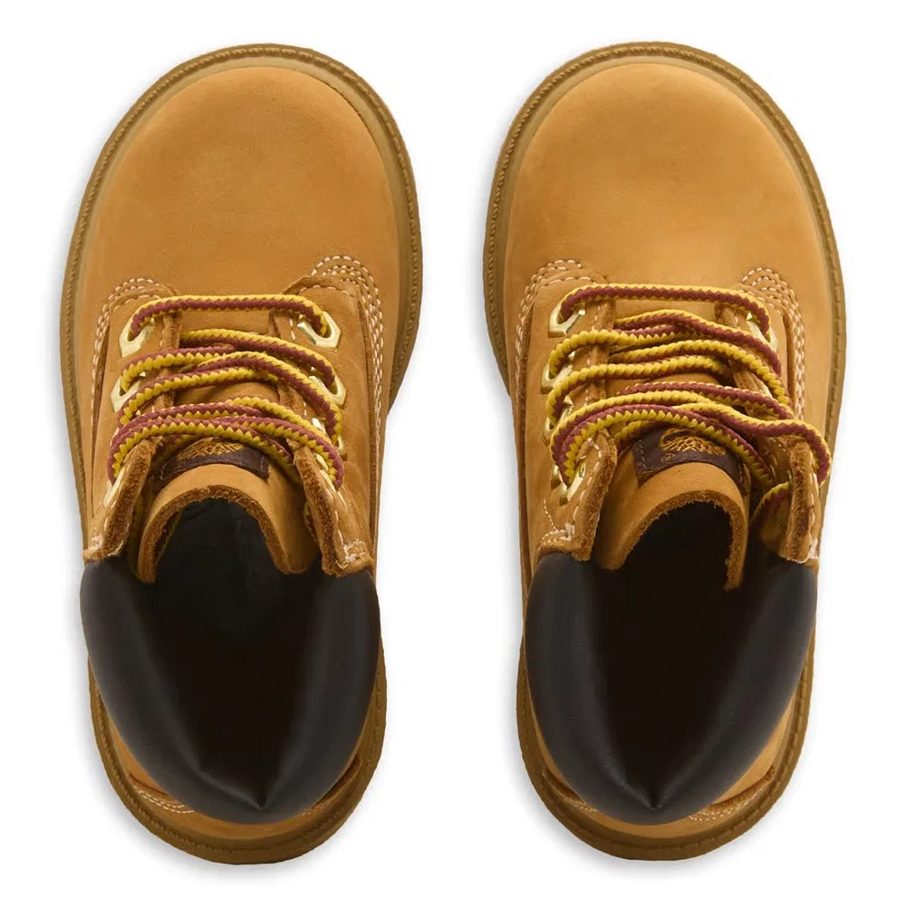 Классические детские ботинки высотой Timberland, Wheat — фото 4