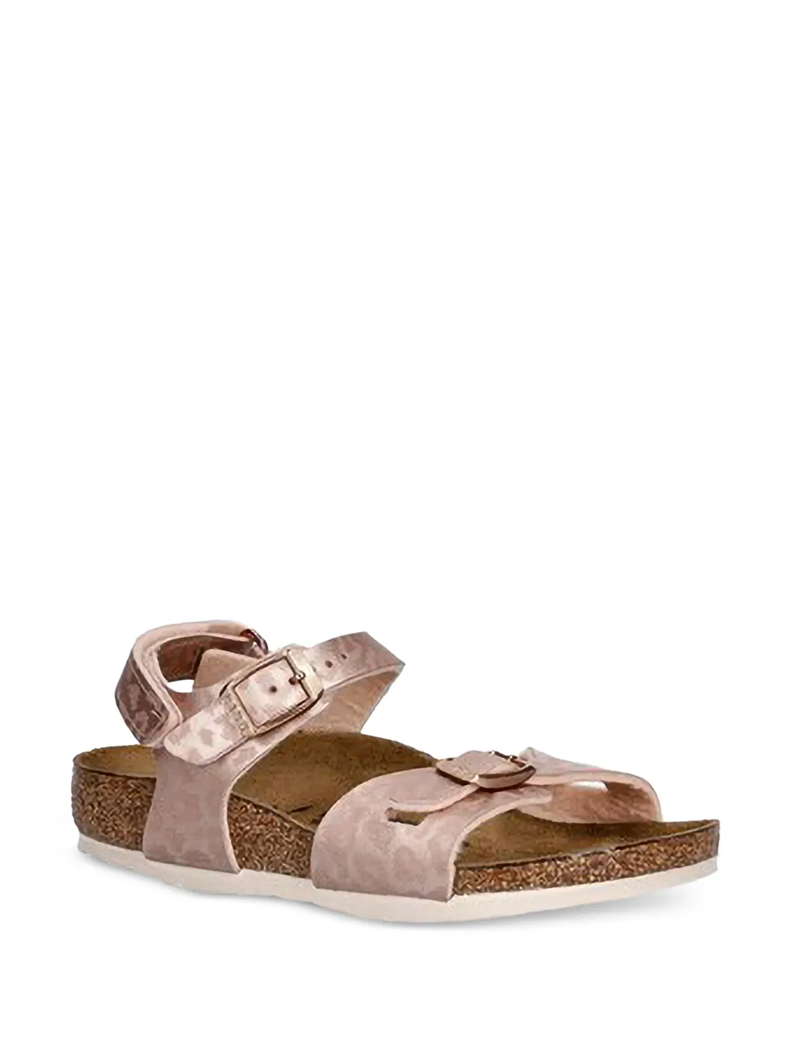 Сандалии Rio розовые с леопардовым принтом Birkenstock, розовый