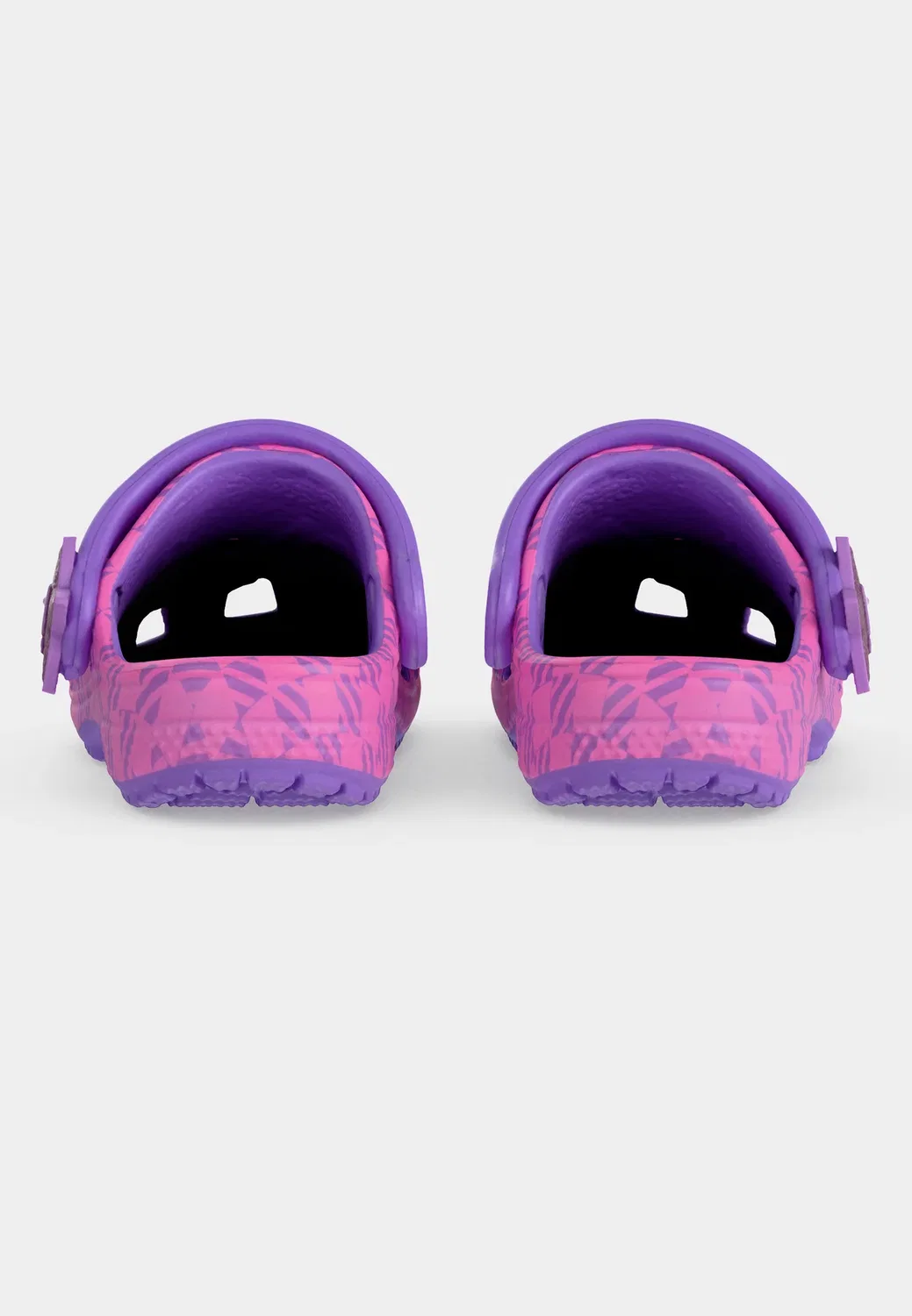 Классическая клетка и звезды - тапочки Crocs, Purple Bolt/Pink Punch — фото 4