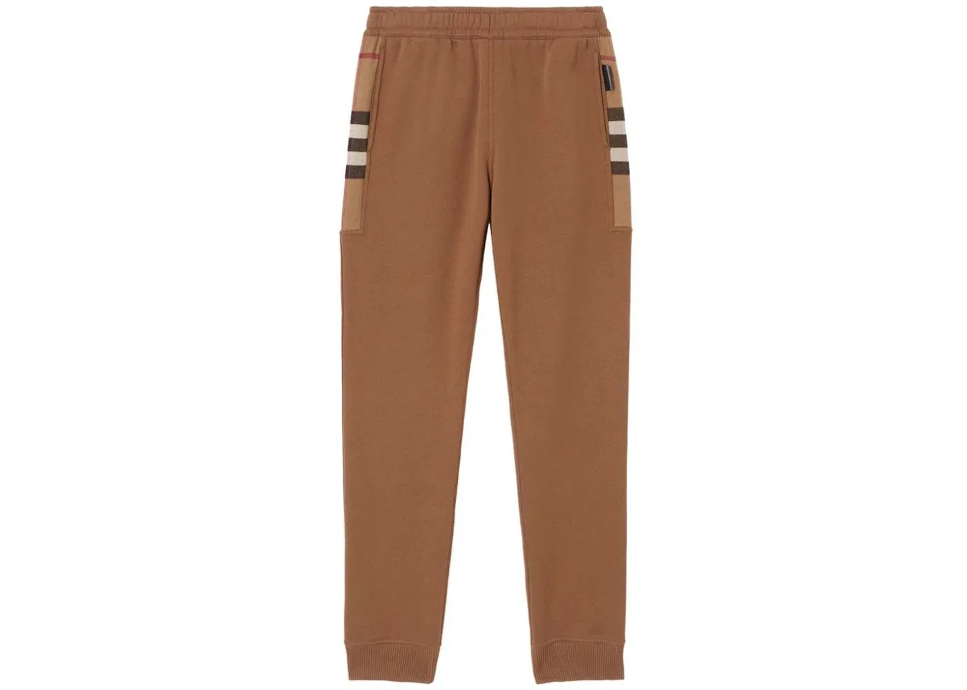 Мужские спортивные штаны с панелью в клетку Burberry, Dark Birch Brown