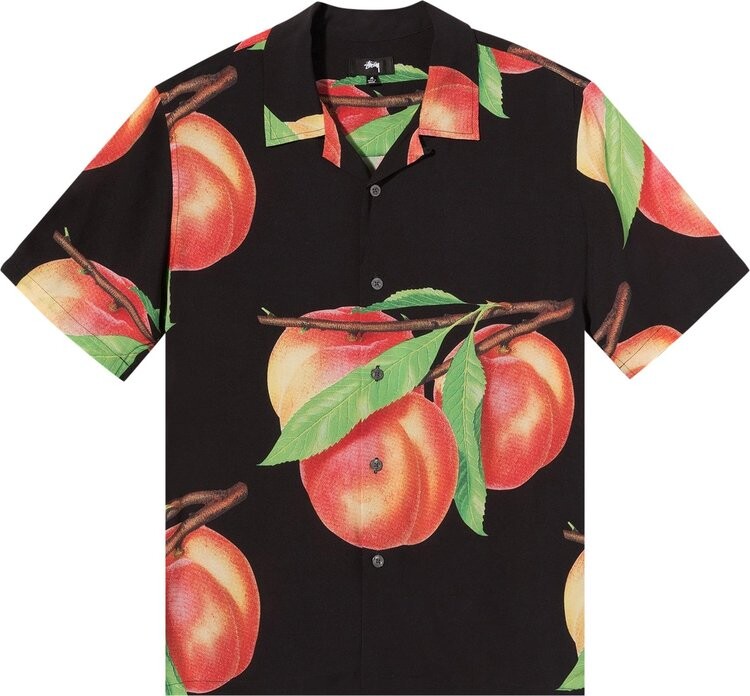 

Рубашка Stussy Peach Pattern Shirt 'Black', черный