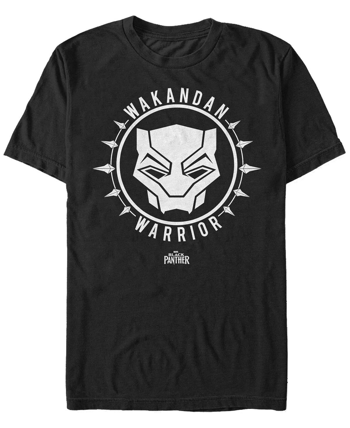 

Мужская футболка с коротким рукавом marvel black panther wakanda warrior Fifth Sun, черный