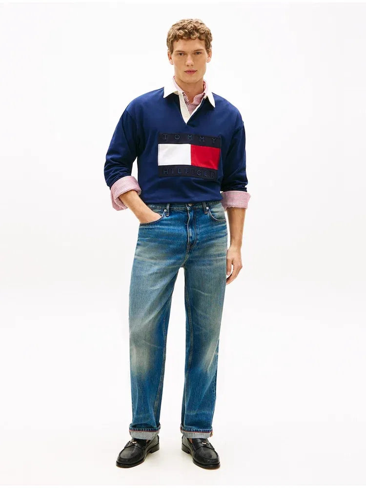 Футболка с длинным рукавом Rugby TOMMY HILFIGER, Navy — фото 2