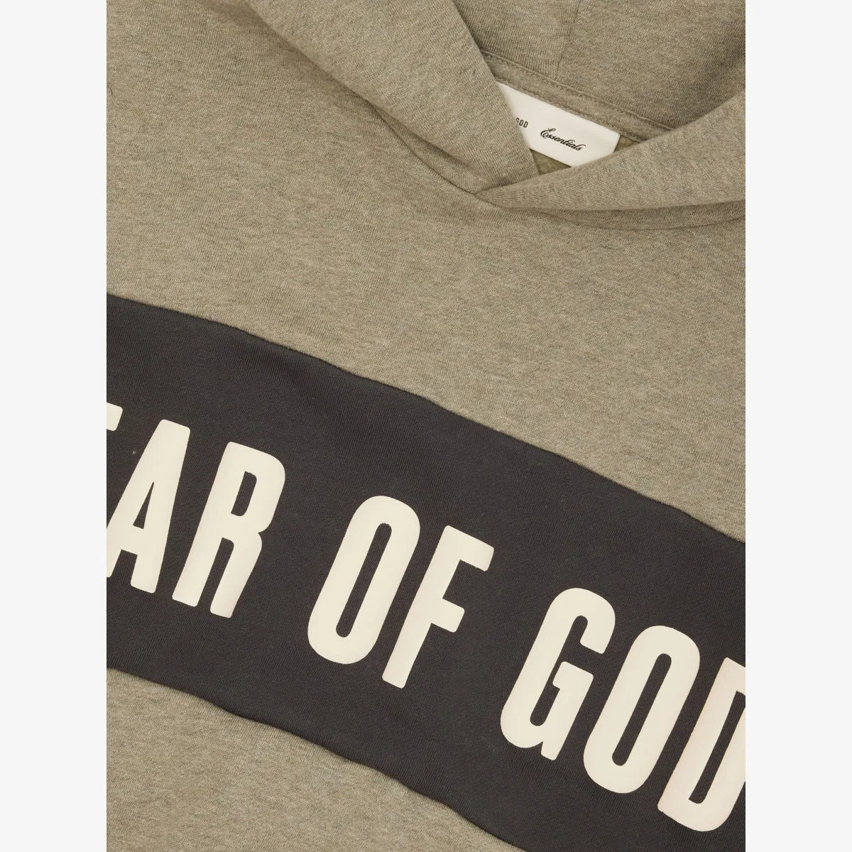 Укороченная толстовка свободного кроя из хлопкового флиса, возраст 2-14 лет Fear Of God Essentials, серый — фото 2