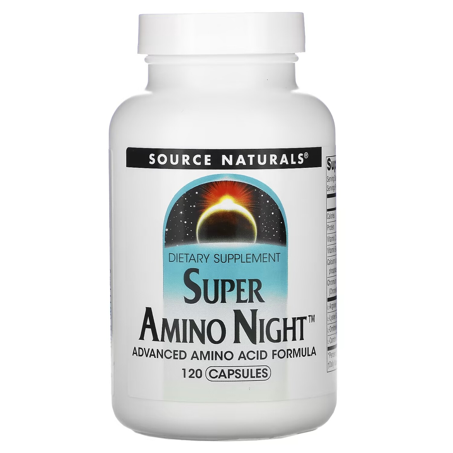 

Source Naturals Super Amino Night формула с аминокислотами ночная, 120 капсул