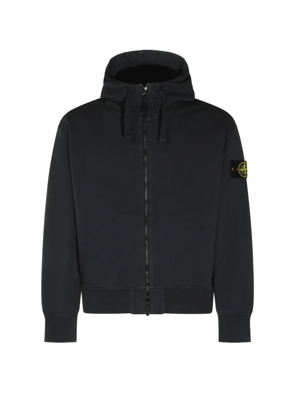 Толстовка на молнии с нашивкой-логотипом Stone Island, синий
