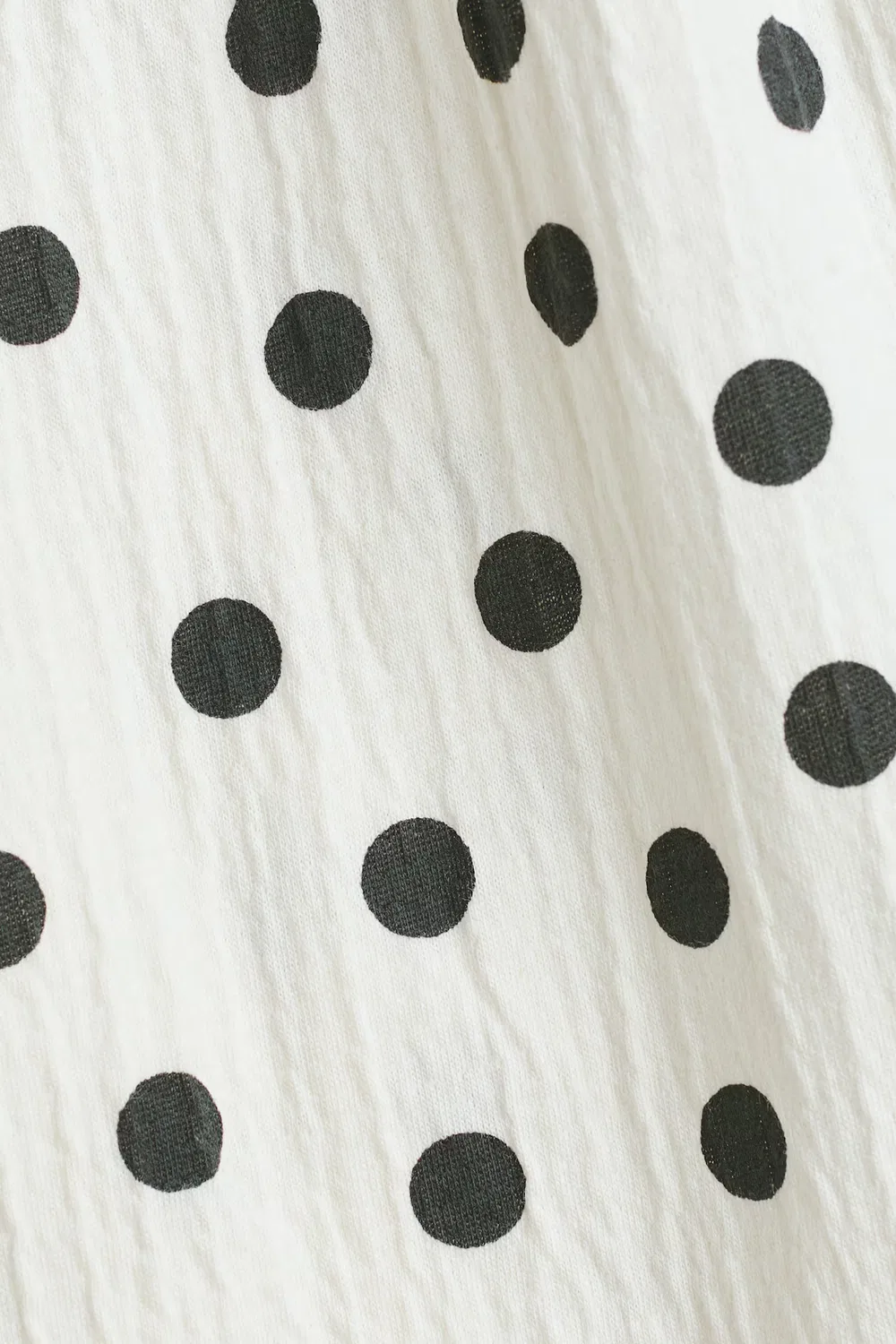Хлопковое платье с узором H&M, Cremefarben/Polka Dots — фото 2