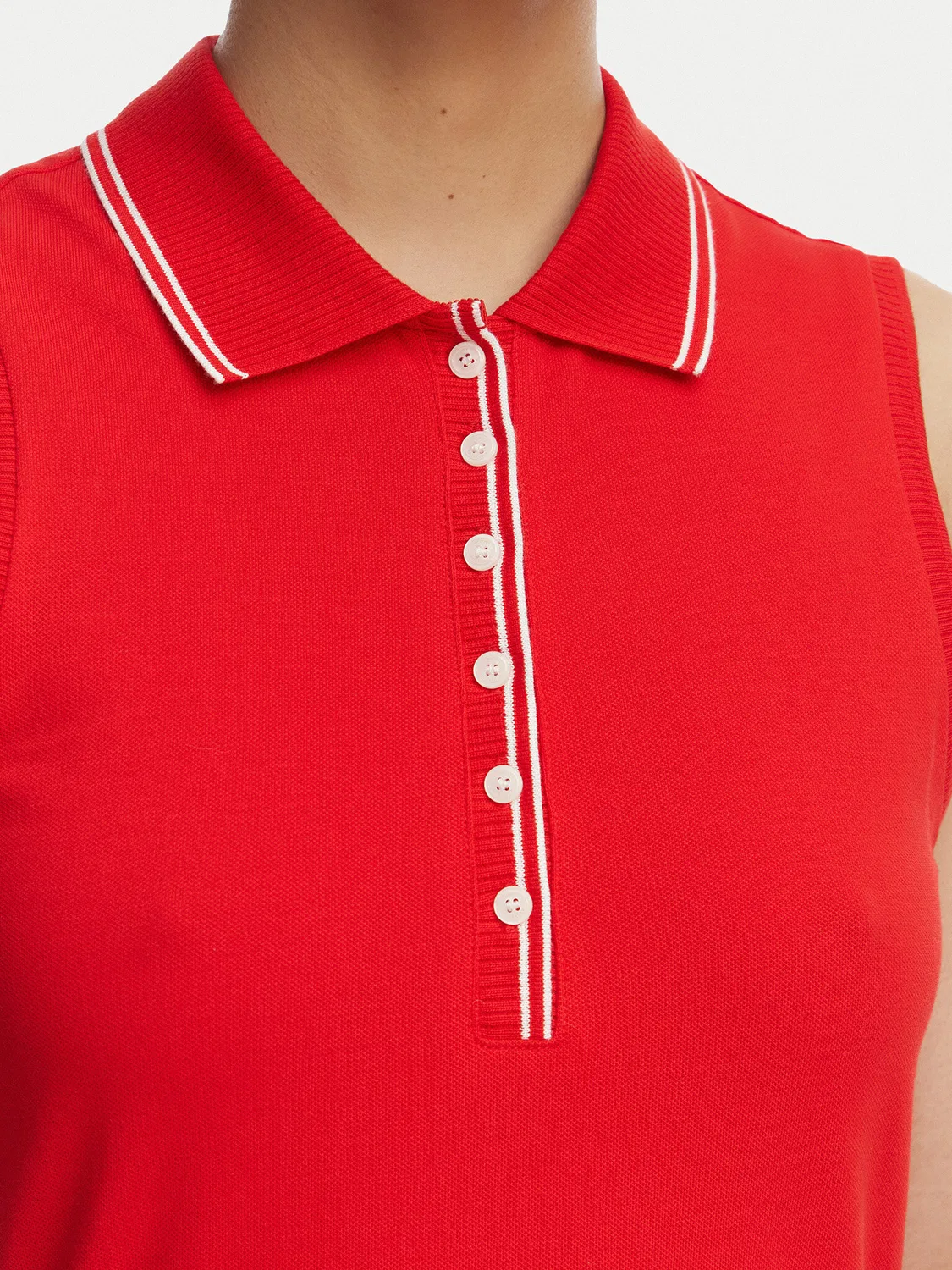 Женское повседневное платье стандартного кроя Pleated Tommy Hilfiger, красный — фото 4