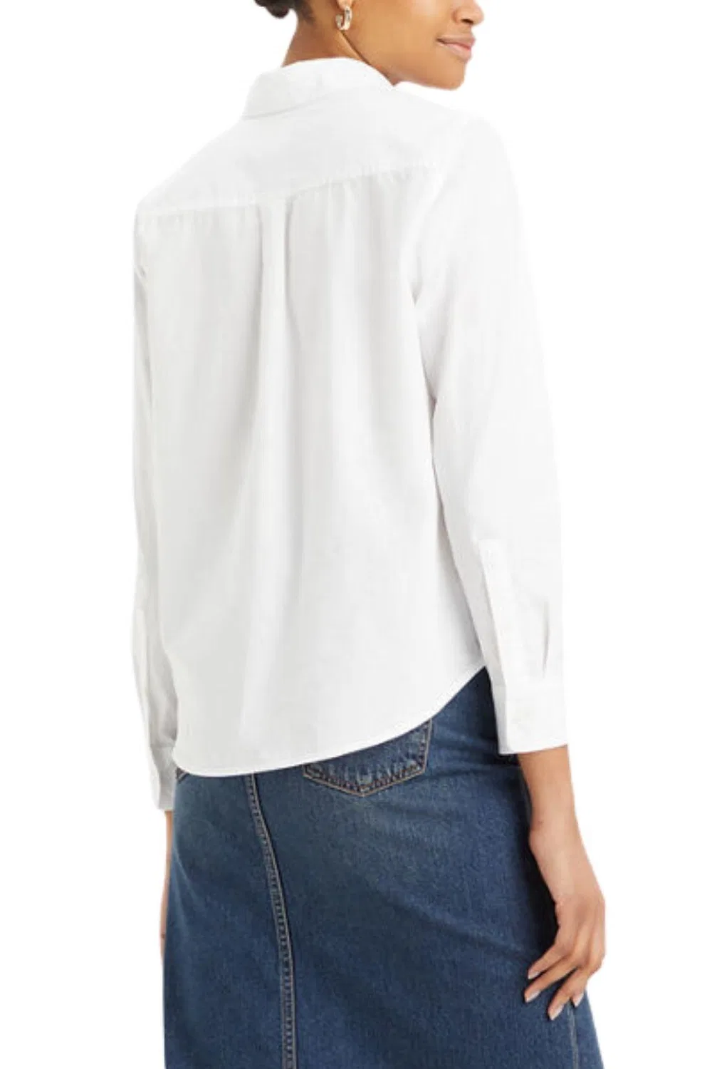 Женское хлопковое классическое рубашка Levi's, Цвет Weiss — фото 2