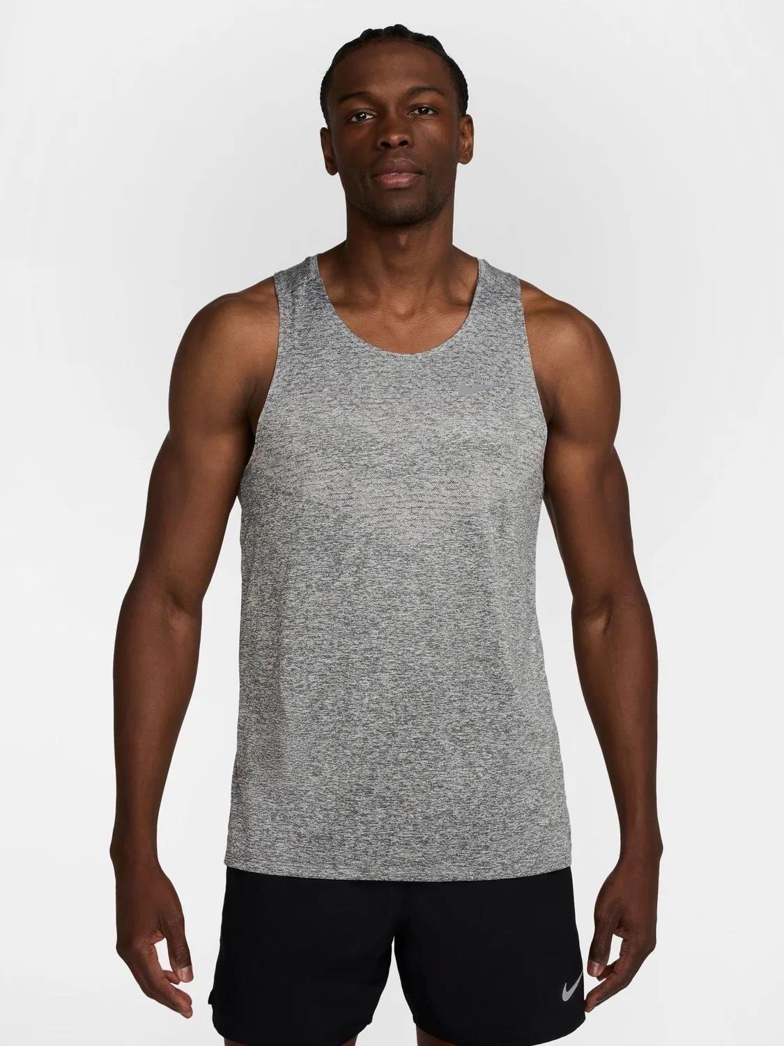 Жилет беговой Nike Stride Dri-FIT ADV, дымчато-серый