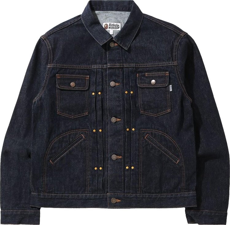 

Куртка BAPE Champion Denim Jacket 'Navy/Indigo', синий