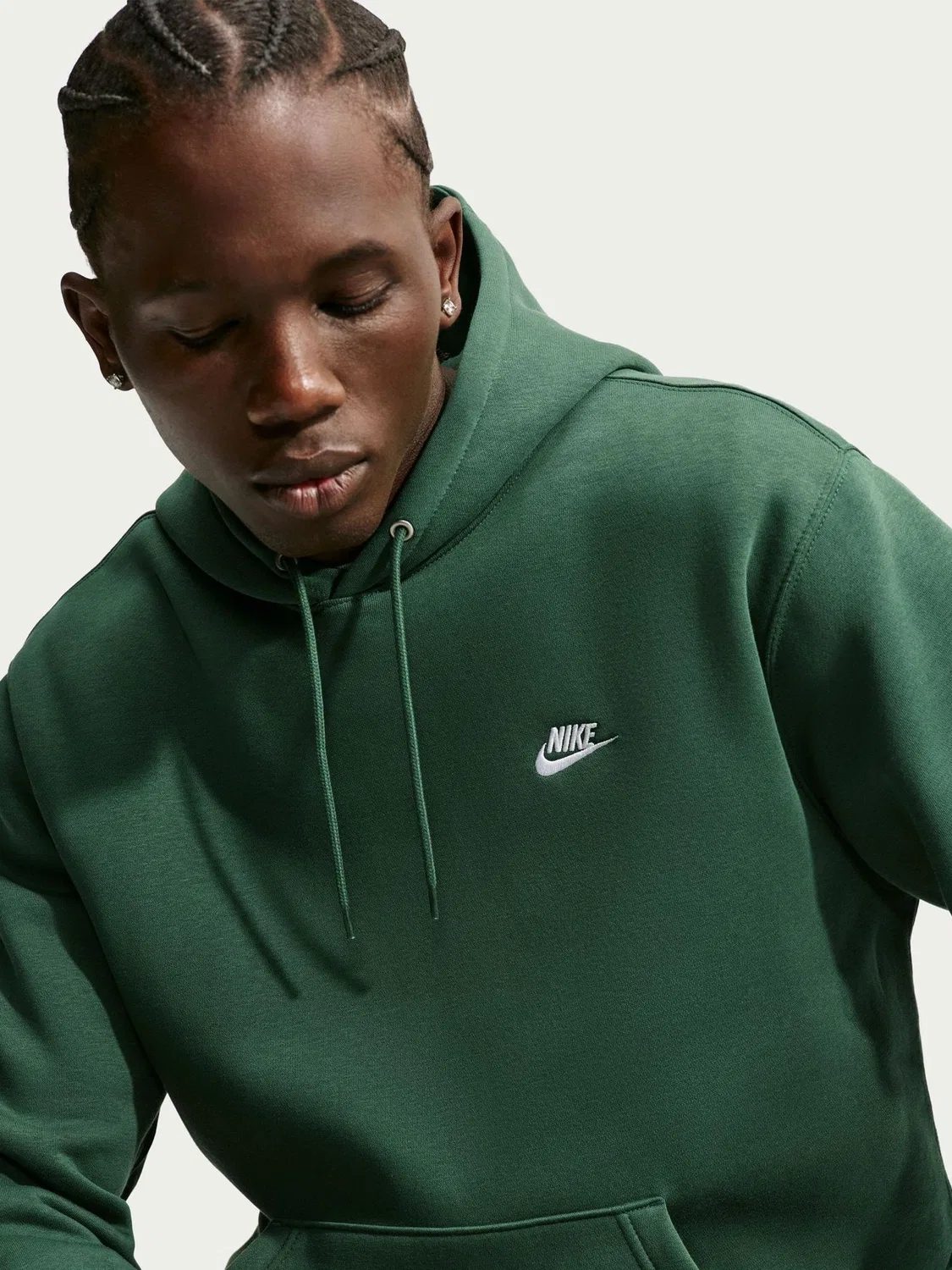 Толстовка с капюшоном Nike Fir Green Club — фото 4