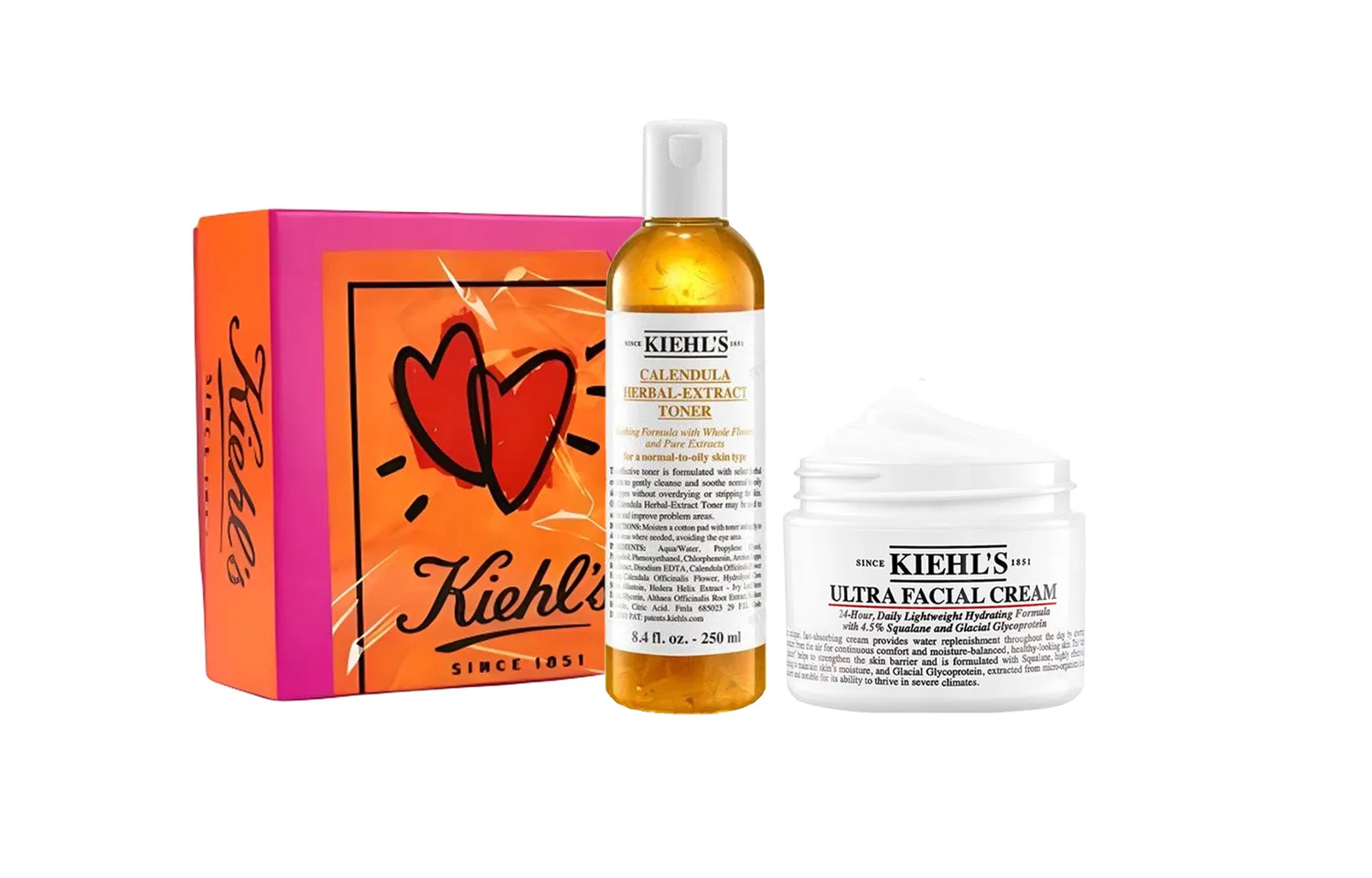 Набор для ухода за кожей Calendula Toner 250ml + High Hydrating Cream 50ml, Kiehl's, Calendula