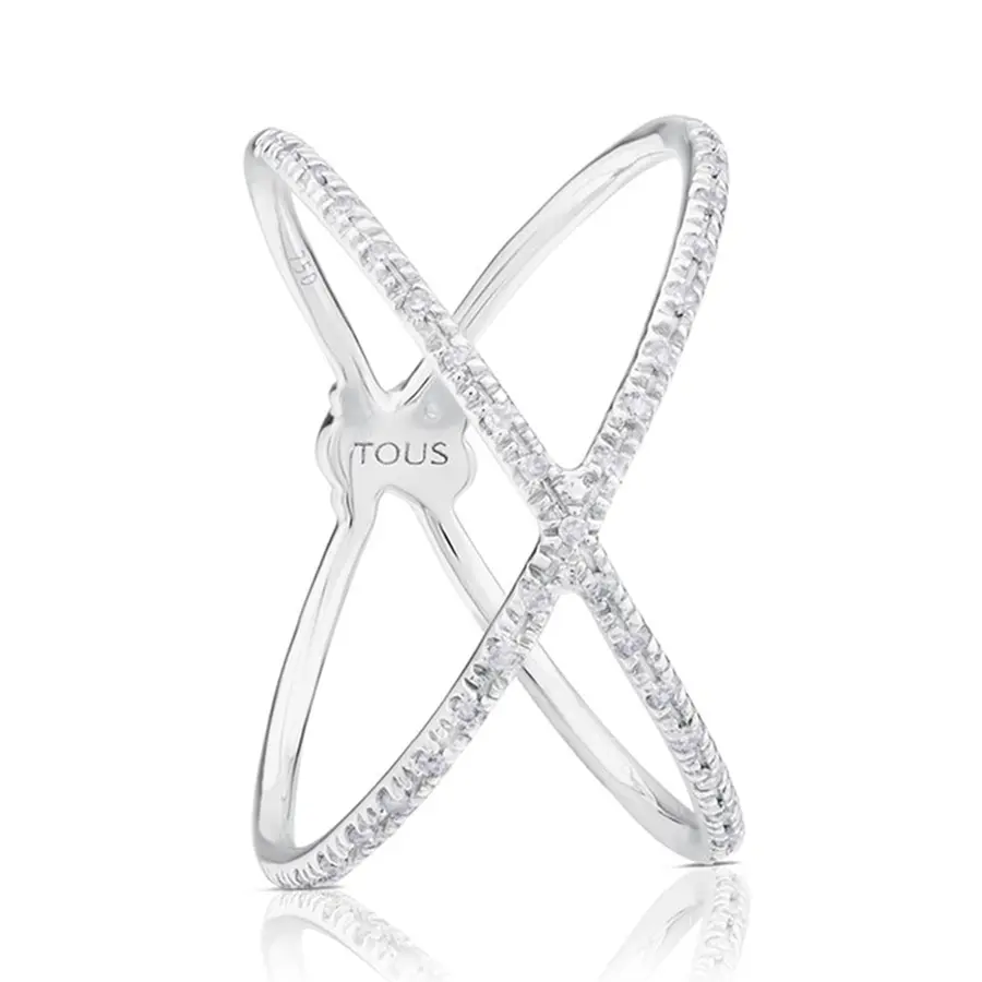 

Кольцо Tous Diamonds Crossed, 0,09 карат, белое золото/бриллианты