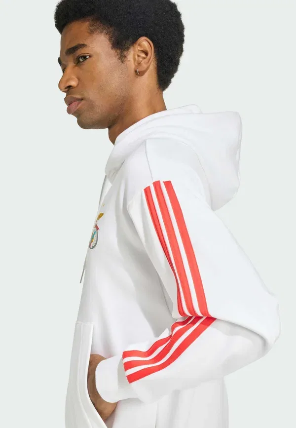 Толстовка с надписью Sl benfica dna - толстовка Adidas Performance, белый — фото 4