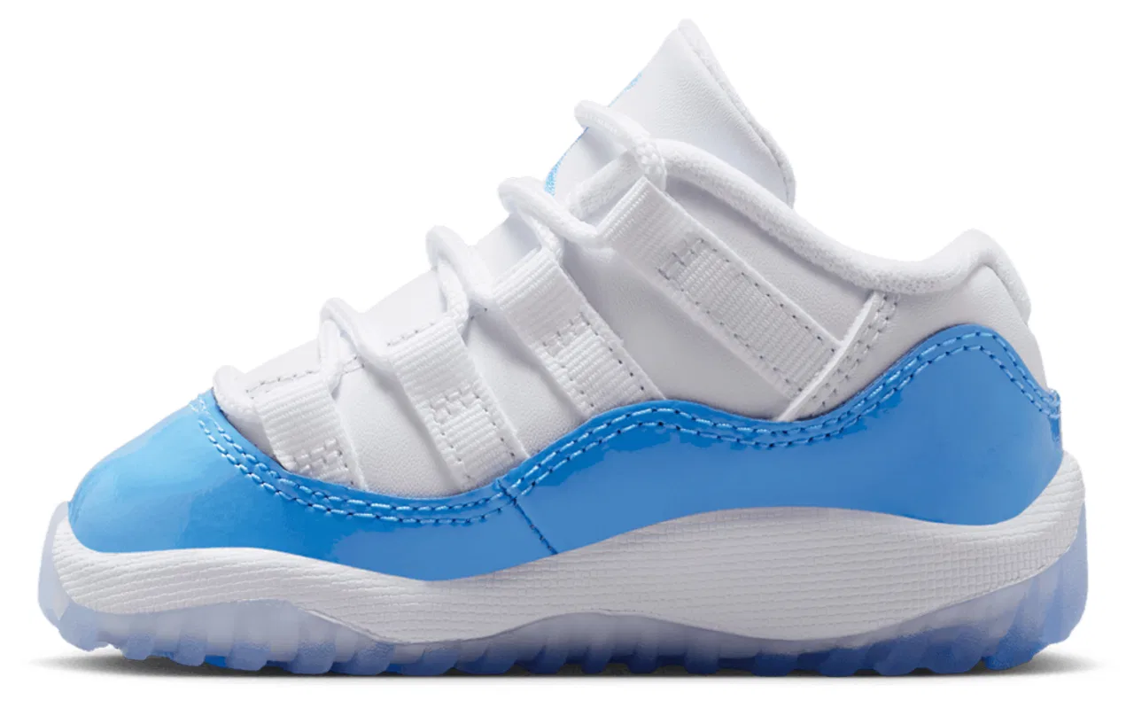 Кроссовки для мальчиков Retro 11 Low Jordan, цвет White/Blue/Black — фото 2