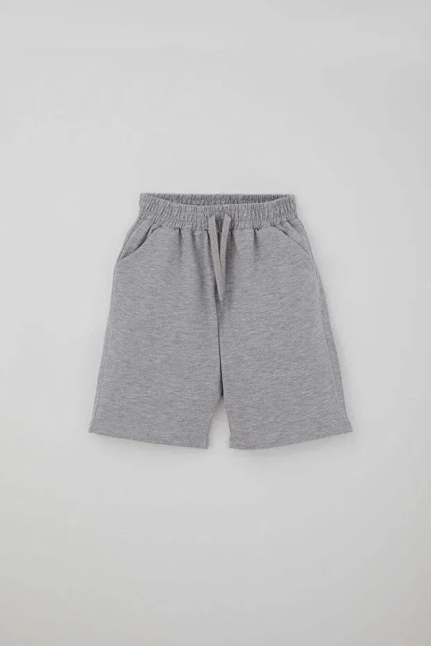 Детские шорты для мальчиков с завязками Breeze, Light Gray Melange