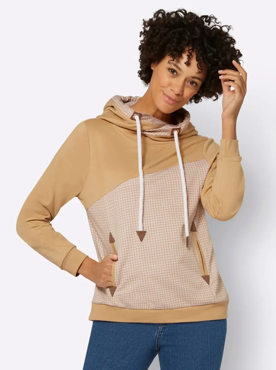 

Толстовка с капюшоном в стиле casual Casual Looks, цвет Camel