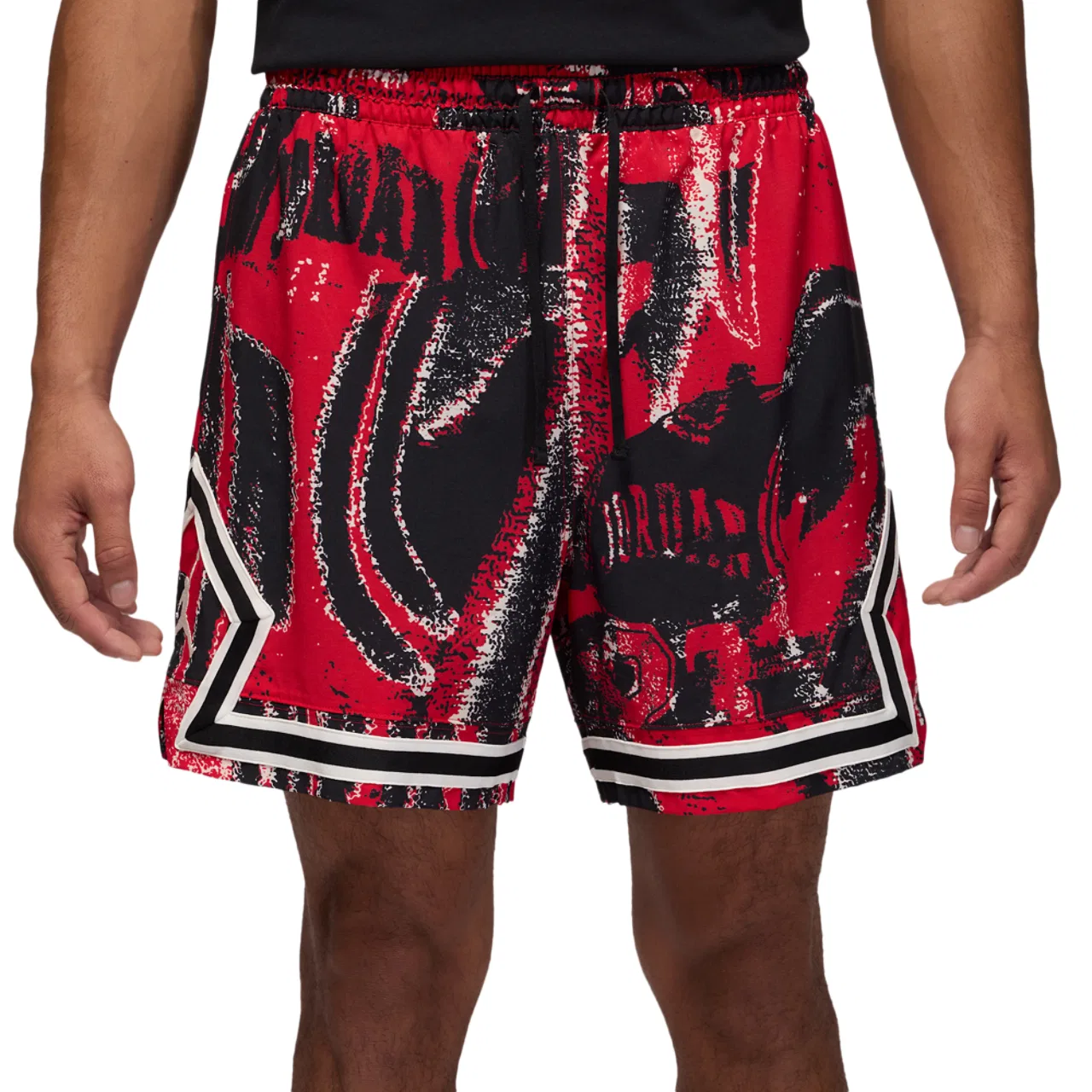 Шорты мужские Diamond Jordan, цвет Black/University Red