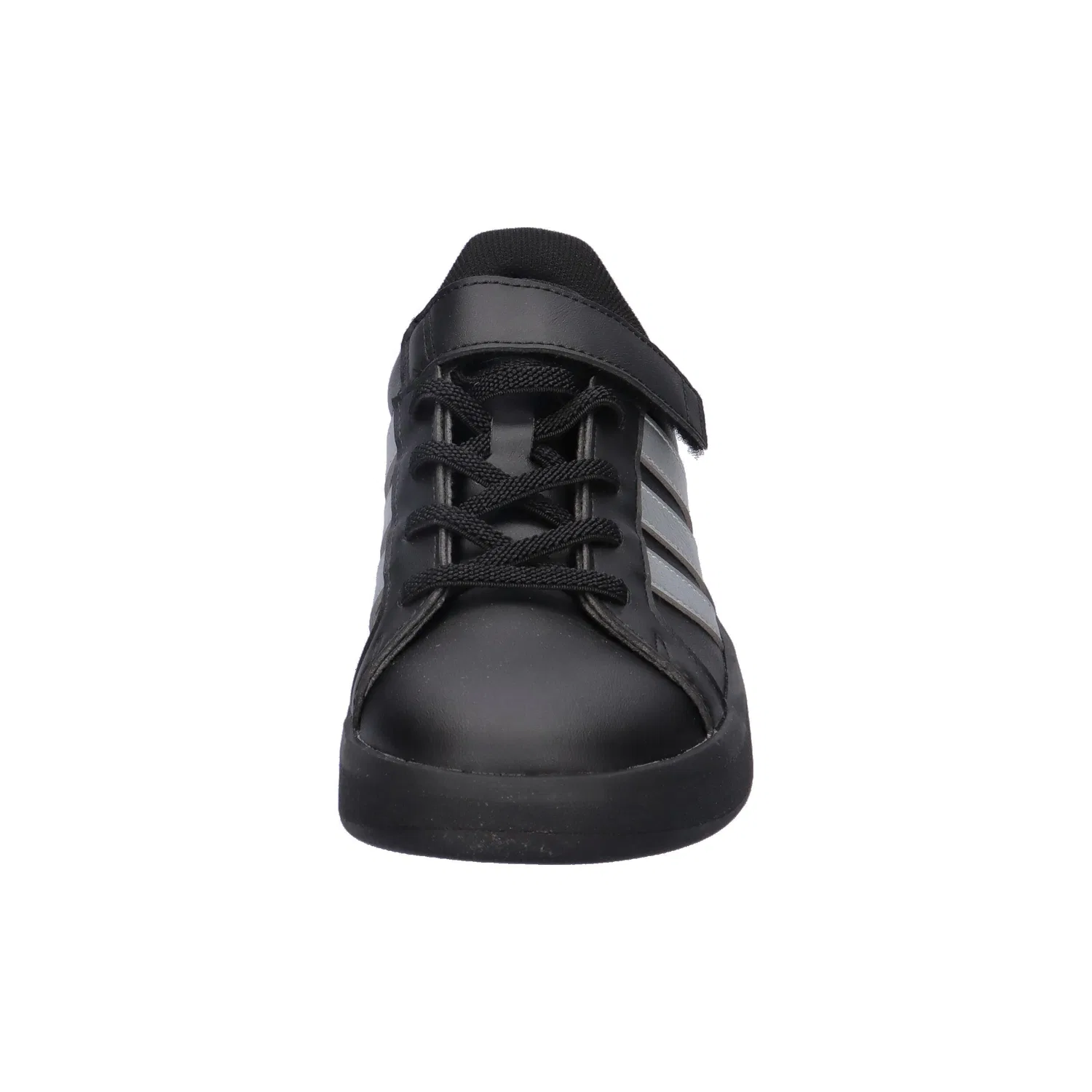 Детские кроссовки с липучкой Grand Court 3.0 EL C Adidas, Schwarz Silber Weiss — фото 3
