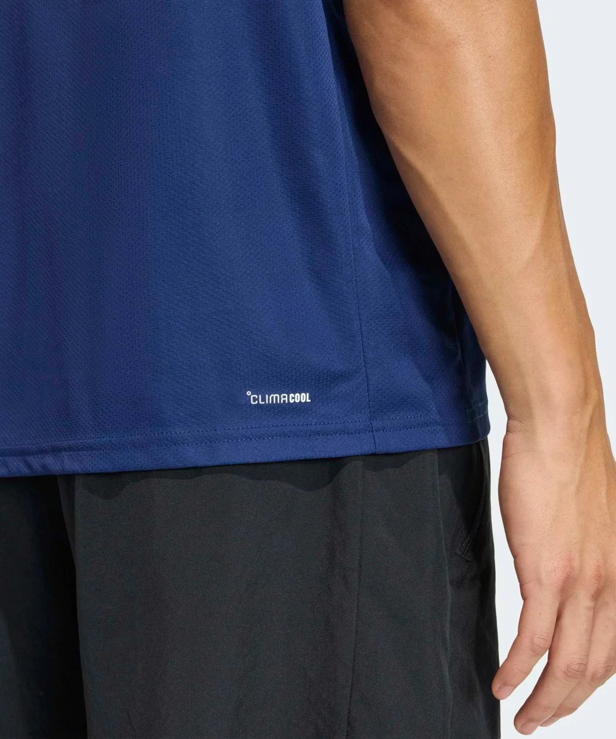 Мужская футболка с длинным рукавомAdidas Workout Essentials Base T-Shirt, Blue — фото 4