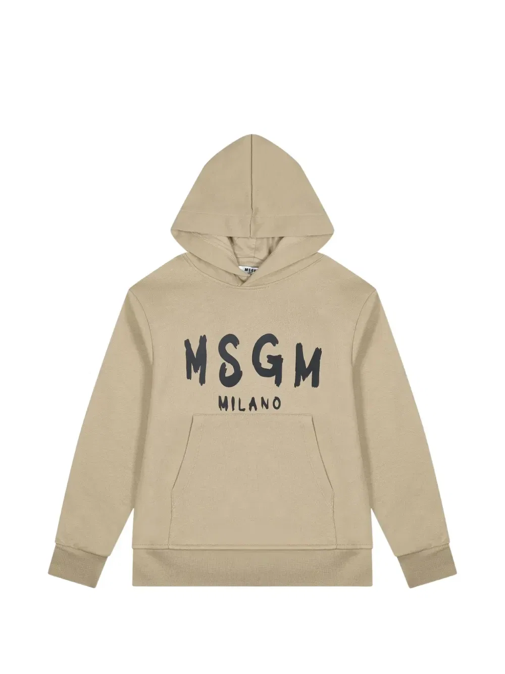 Худи с логотипом Msgm Kids, бежевый