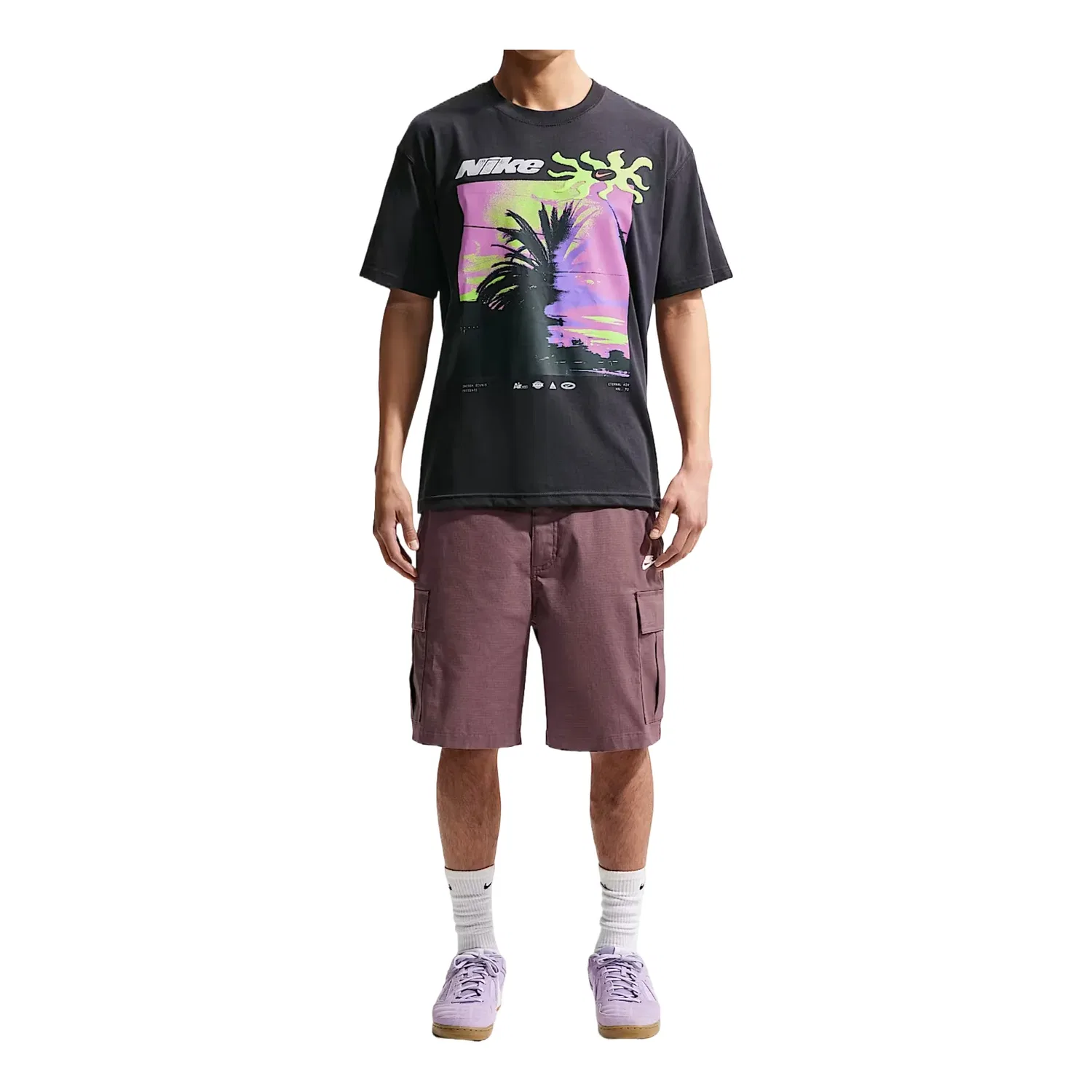 Мужская футболка Sportswear T-Shirt Asia Sizing 'Black' Nike, черный