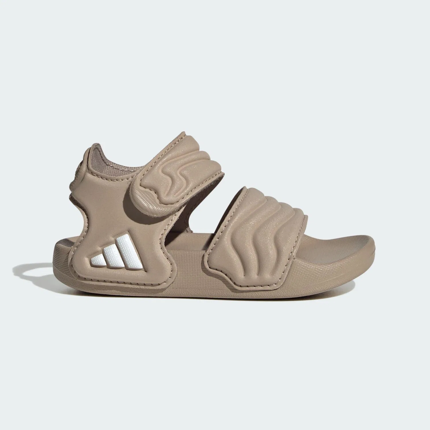 Детские сандалии с быстросохнущим ремешком Adidas ADILETTE SANDAL 3, Khakibeige Weiss Khakibeige
