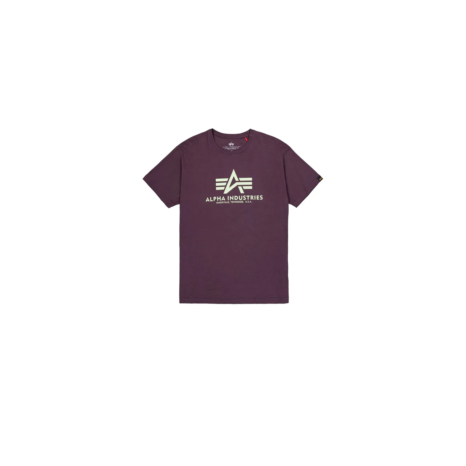 Детская хлопковая футболка Alpha Industries, Plum — фото 3