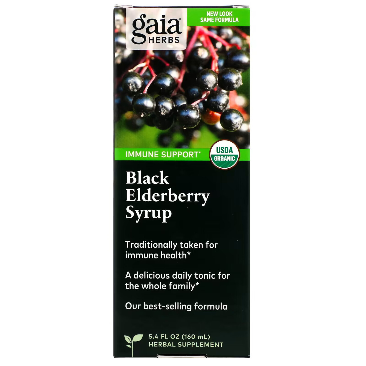 

Gaia Herbs, Сироп из черной бузины, 160 мл (5,4 жидк. унций)