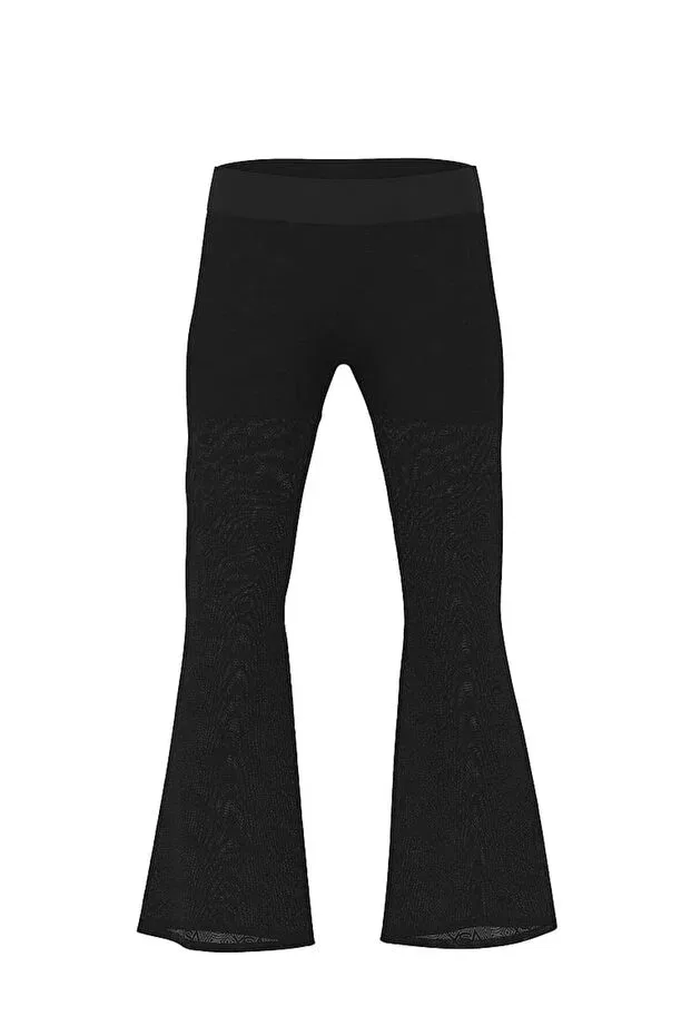 Женские брюки из сетки с геометрическим принтом Victoria'S Secret, Black — фото 3