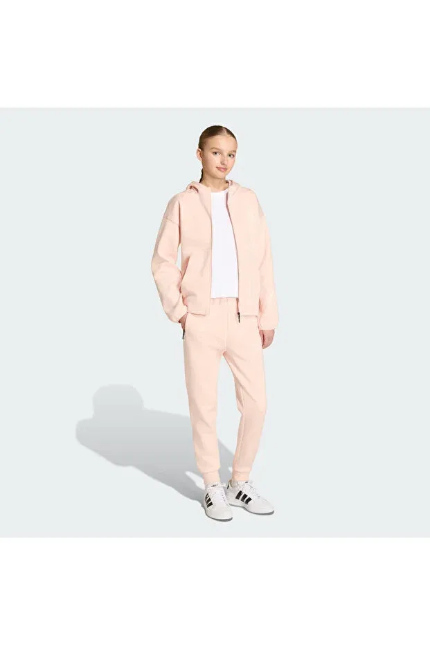 Детские спортивные штаны для девочек зауженные Z.N.E. Adidas, Pink — фото 3