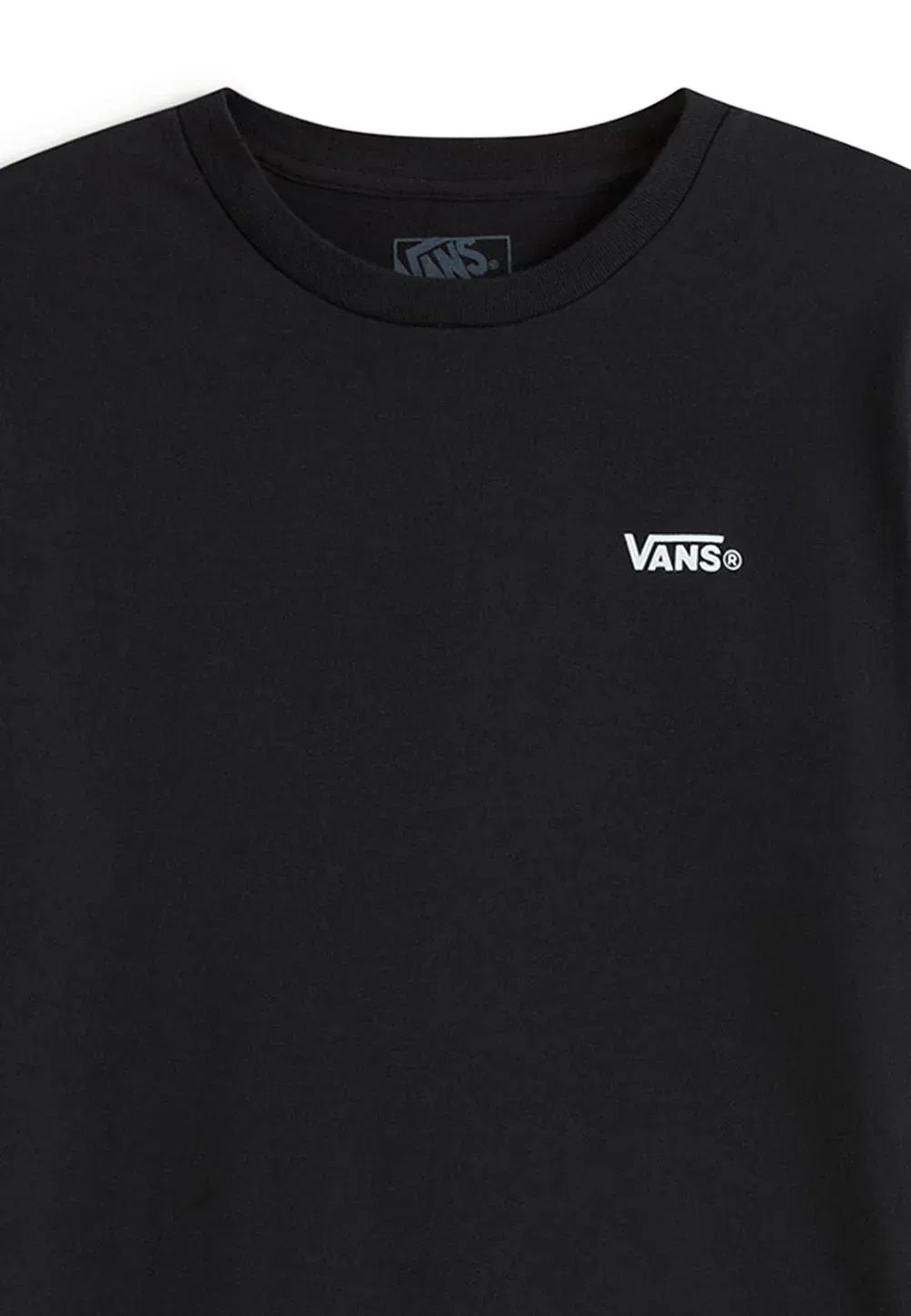 Левая сторона груди. - базовая футболка Vans, Black — фото 3