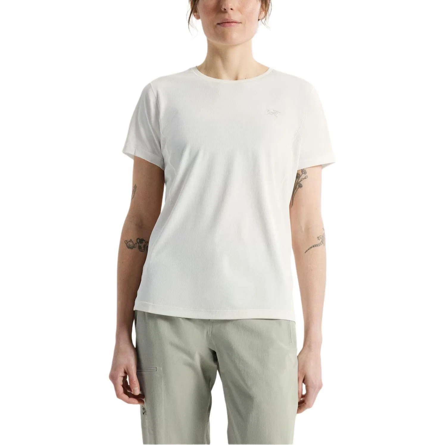 Женская футболка с быстросохнущей тканью Sunna Quick Dry Arcteryx, Stone Gray Green/Habitat — фото 4