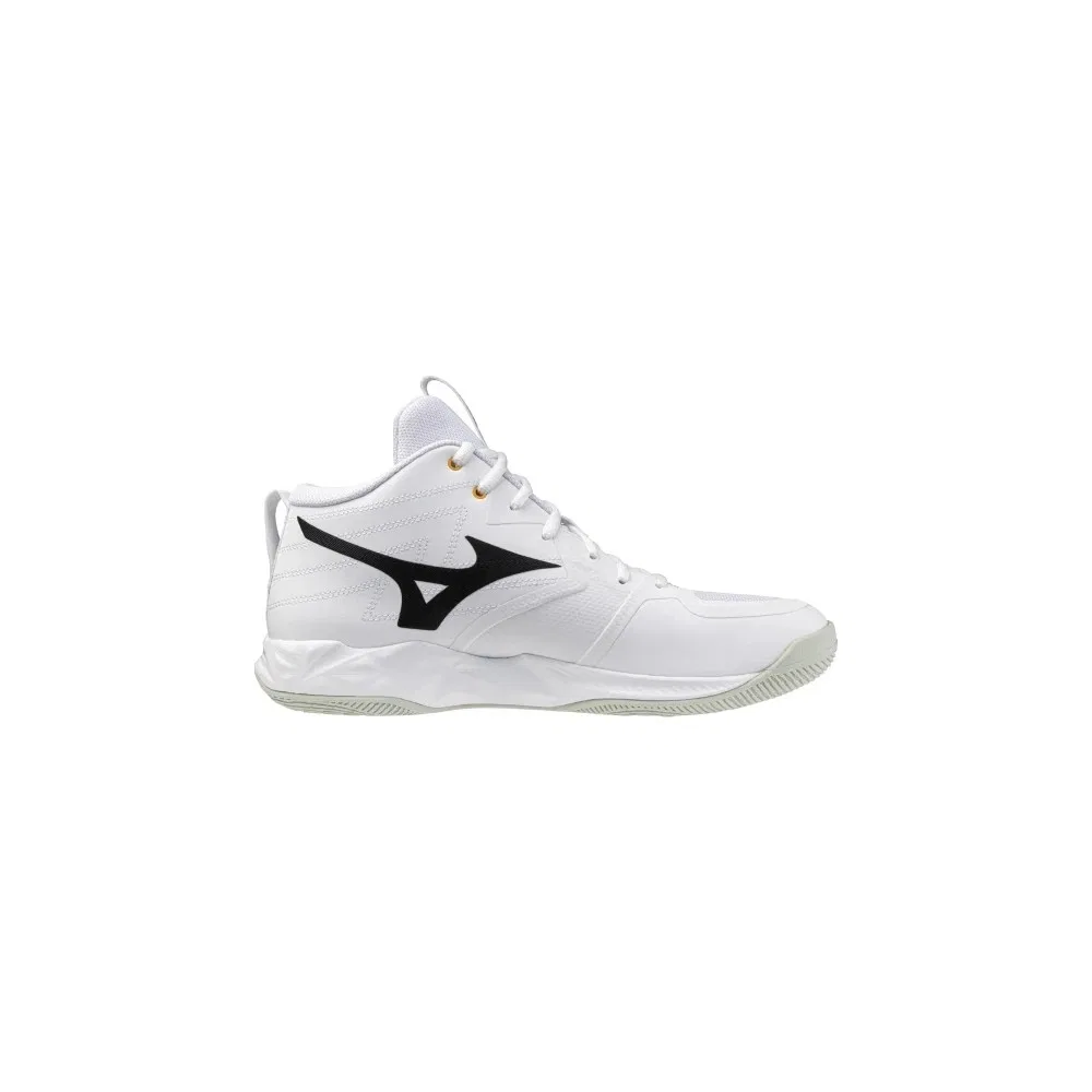 Детские волейбольные кроссовки с легким гибким дизайном Wave Momentum Pro Mid Mizuno — фото 3