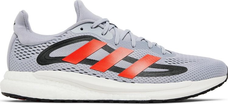 

Кроссовки Adidas SolarGlide 4 'Halo Silver Solar Red', серый