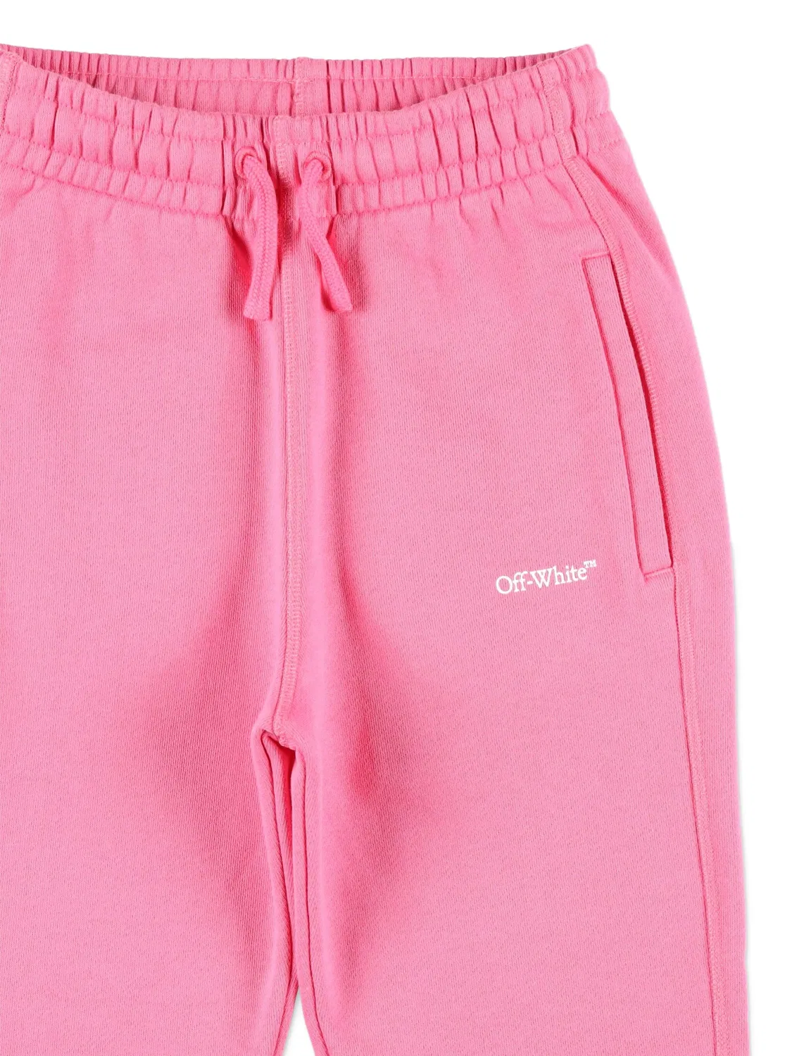 Ягодные брюки с вышивкой логотипа OFF-WHITE, розовый — фото 3