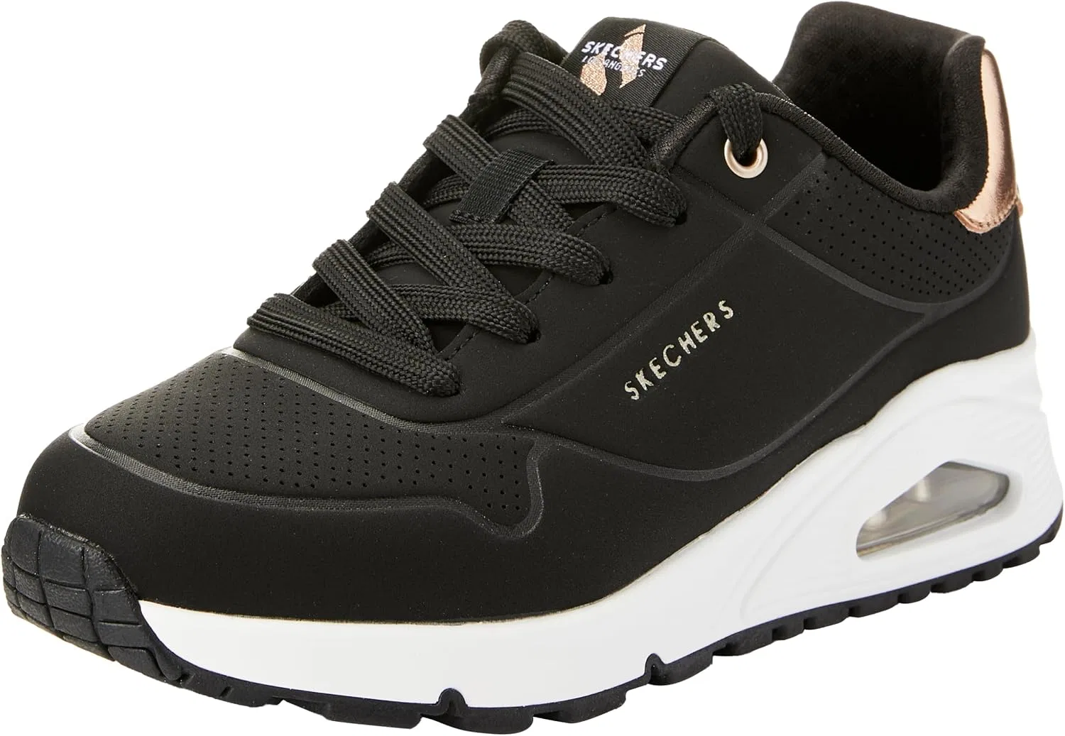 Детские кроссовки для девочек с блестками UNO Gen1 Skechers, Black